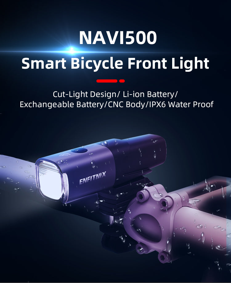 Enfitnix-Navi500 Smart Bicycle Front Light-non member
