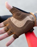 FIST GLOVES Black N Tan 1/2 Finger Glove