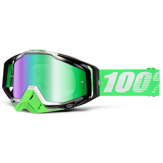 100% Goggle Accuri Moto Forrest Green Lens -non member