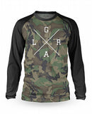 LOOSE RIDERS Jersey Long Sleeve Camo Forest