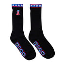 FIST SOCKS EVEL KNIEVEL CREW SOCK-BLACK