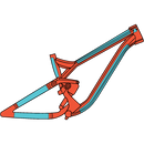 Ride Wrap - Covered Protection Dual Suspension MTB Frame Kit (Mountain Bike)