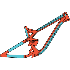 Ride Wrap - Covered Protection Dual Suspension MTB Frame Kit (Mountain Bike)