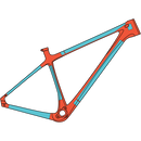 Ride Wrap - Covered Protection Hardtail MTB Frame Kit (Mountain Bike)