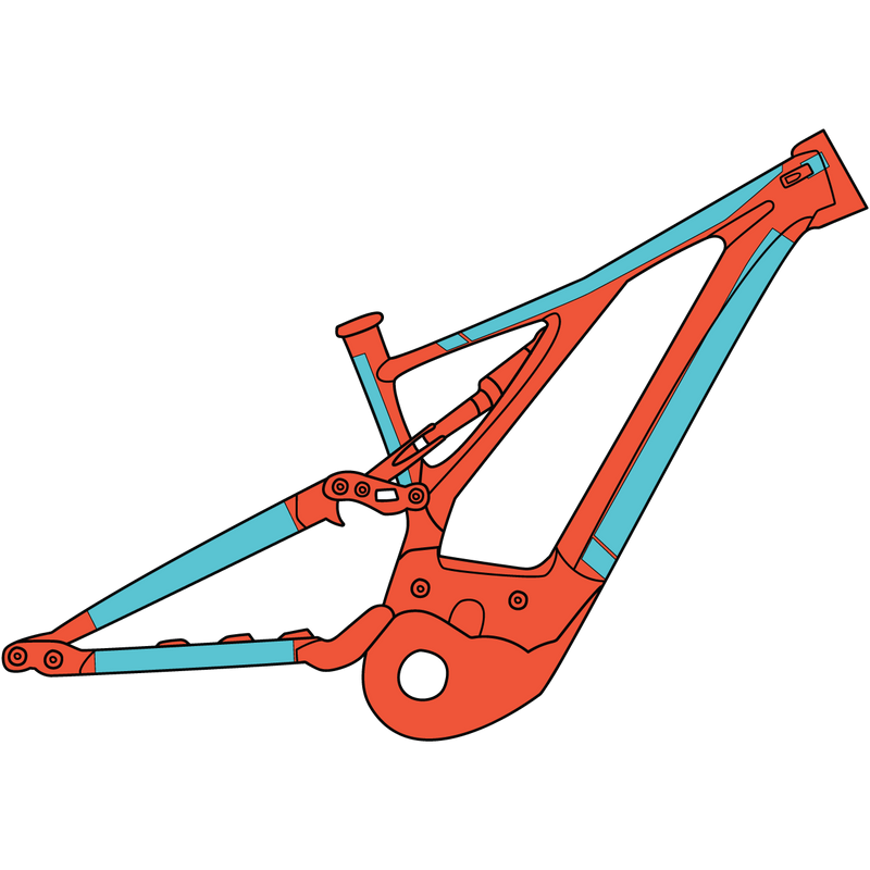 Ride Wrap - Covered Protection eMTB Frame Kit (Mountain Bike)
